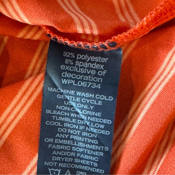 Nautica Kids Striped Orange Polo Shirt Boys Toddler Size 2T - Picture 5 of 6